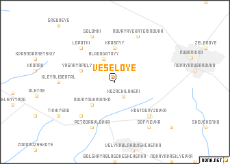 map of Vesëloye