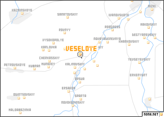 map of Vesëloye