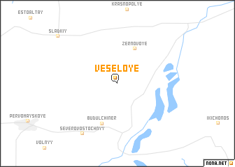 map of Vesëloye