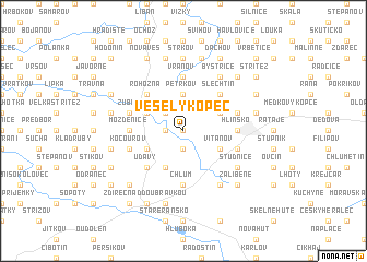 map of Veselý Kopec