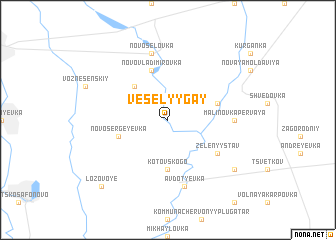 map of Vesëlyy Gay