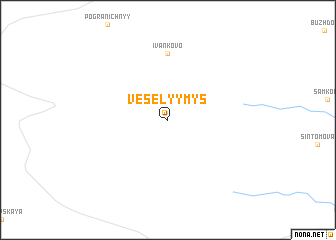 map of Vesëlyy Mys