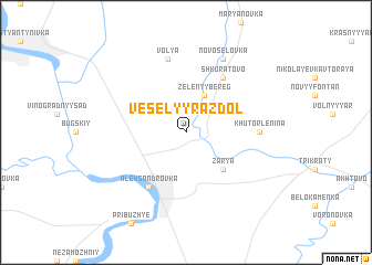 map of Vesëlyy Razdol