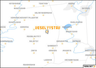 map of Vesëlyy Stav