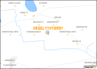 map of Vesëlyy Vtoroy