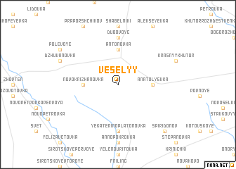 map of Vesëlyy