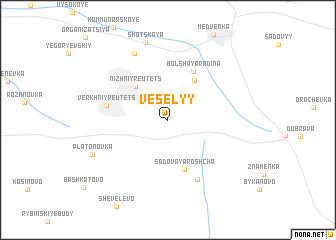 map of Vesëlyy