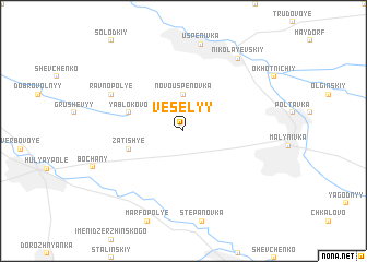 map of Vesëlyy