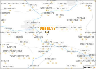 map of Vesëlyy