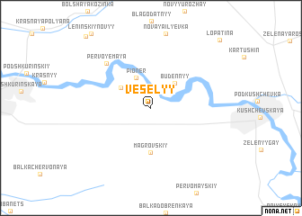 map of Vesëlyy