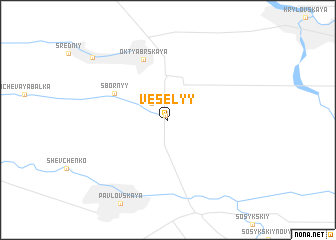 map of Vesëlyy