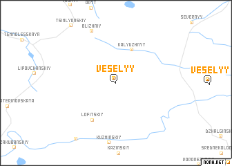 map of Vesëlyy