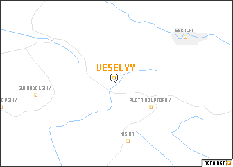 map of Vesëlyy