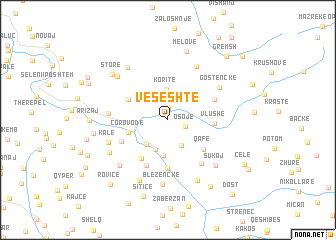 map of Veseshtë