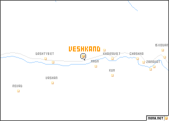 map of Veshkand