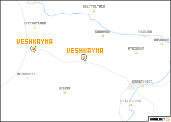 map of Veshkayma