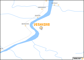 map of Veshkoma