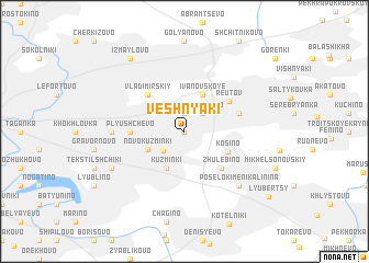 map of Veshnyaki