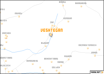 map of Veshtegān