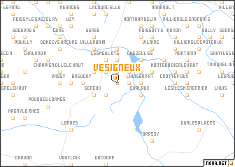 map of Vésigneux