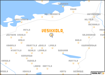 map of Vesikkola