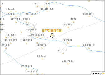 map of Vesikoski