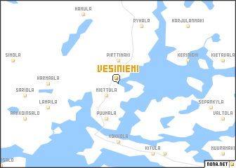 map of Vesiniemi