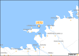 map of Vesi