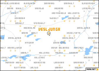 map of Vesljunga