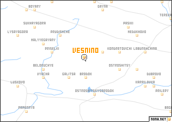 map of Vesnino