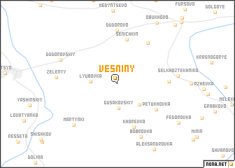 map of Vesniny