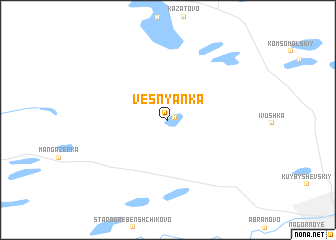 map of Vesnyanka