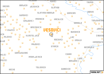 map of Vesovici