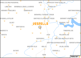 map of Vespellá