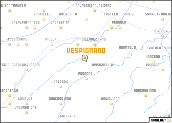 map of Vespignano