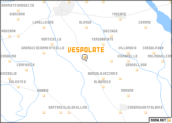map of Vespolate