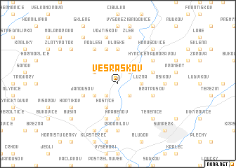 map of Ves Raškov