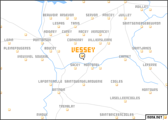 map of Vessey