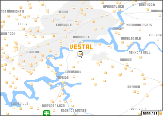 map of Vestal