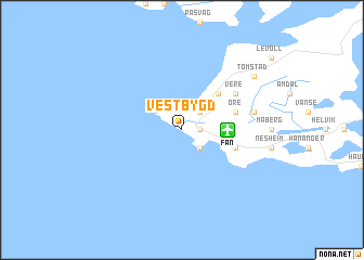 map of Vestbygd