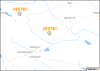 map of Vestby