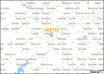 map of Vestec