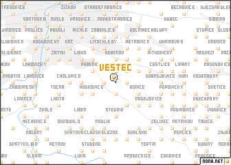 map of Vestec