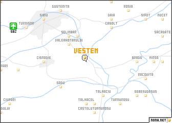 map of Veştem