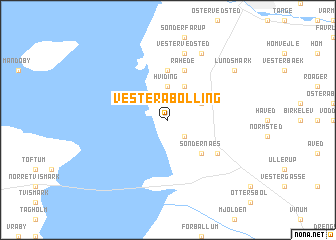 map of Vester Åbølling