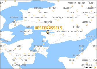 map of Vester Assels