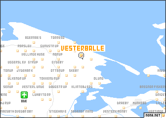 map of Vesterballe