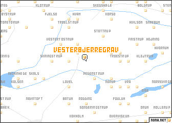 map of Vester Bjerregrav