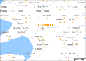 map of Vester Bølle