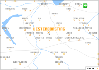 map of Vester Børsting